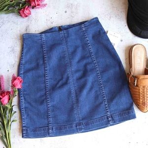Free people denim skirt